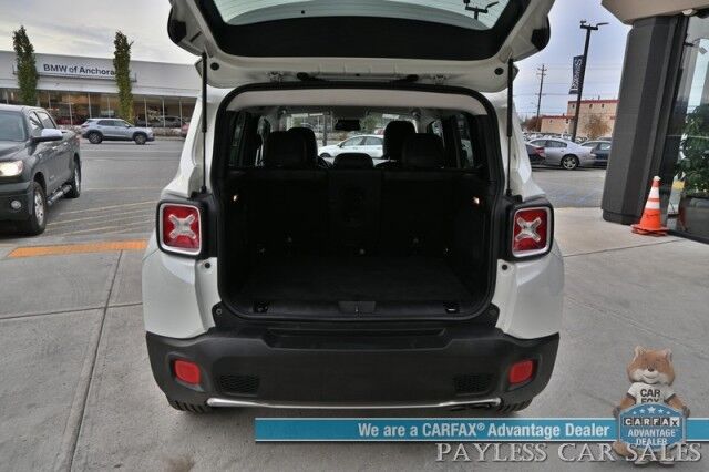 2015 Jeep Renegade Limited / 4X4 / Auto Start / Power & Heated Leather Seats / Heated Steering Wheel / Blind Spot Alert / Bluetooth / USB Input / Back Up Camera / Cruise Control / Keyless Entry & Start / 29 MPG / 1-Owner Anchorage AK