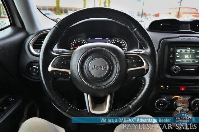 2015 Jeep Renegade Limited / 4X4 / Auto Start / Power & Heated Leather Seats / Heated Steering Wheel / Blind Spot Alert / Bluetooth / USB Input / Back Up Camera / Cruise Control / Keyless Entry & Start / 29 MPG / 1-Owner Anchorage AK
