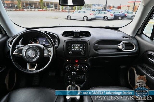 2015 Jeep Renegade Limited / 4X4 / Auto Start / Power & Heated Leather Seats / Heated Steering Wheel / Blind Spot Alert / Bluetooth / USB Input / Back Up Camera / Cruise Control / Keyless Entry & Start / 29 MPG / 1-Owner Anchorage AK