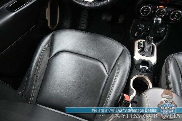 2015 Jeep Renegade Limited / 4X4 / Auto Start / Safety & Security Group / Power & Heated Leather Seats / Heated Steering / Blind Spot Alert / Bluetooth / Back Up Camera / Cruise Control / Keyless Entry & Start / 29 MPG / 1-Owner Anchorage AK 2015 Jeep Renegade Limited / 4X4 / Auto Start / Safety & Security Group / Power & Heated Leather Seats / Heated Steering / Blind Spot Alert / Bluetooth / Back Up Camera / Cruise Control / Keyless Entry & Start / 29 MPG / 1-Owner Anchorage AK