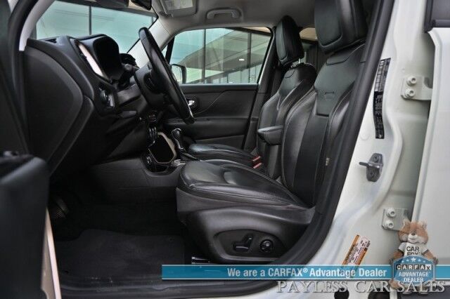 2015 Jeep Renegade Limited / 4X4 / Auto Start / Safety & Security Group / Power & Heated Leather Seats / Heated Steering / Blind Spot Alert / Bluetooth / Back Up Camera / Cruise Control / Keyless Entry & Start / 29 MPG / 1-Owner Anchorage AK 2015 Jeep Renegade Limited / 4X4 / Auto Start / Safety & Security Group / Power & Heated Leather Seats / Heated Steering / Blind Spot Alert / Bluetooth / Back Up Camera / Cruise Control / Keyless Entry & Start / 29 MPG / 1-Owner Anchorage AK