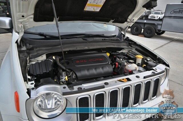 2015 Jeep Renegade Limited / 4X4 / Auto Start / Safety & Security Group / Power & Heated Leather Seats / Heated Steering / Blind Spot Alert / Bluetooth / Back Up Camera / Cruise Control / Keyless Entry & Start / 29 MPG / 1-Owner Anchorage AK 2015 Jeep Renegade Limited / 4X4 / Auto Start / Safety & Security Group / Power & Heated Leather Seats / Heated Steering / Blind Spot Alert / Bluetooth / Back Up Camera / Cruise Control / Keyless Entry & Start / 29 MPG / 1-Owner Anchorage AK