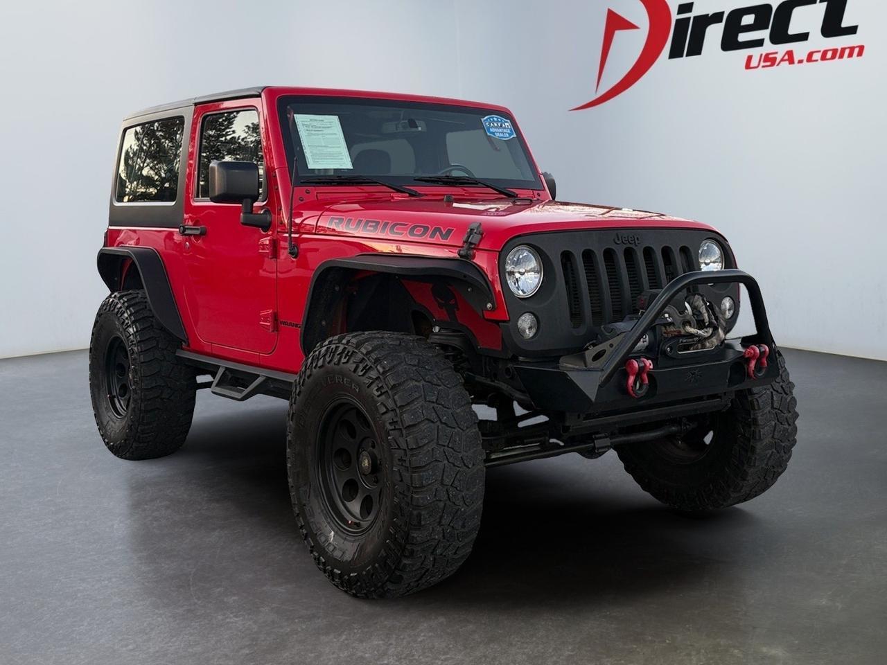 2015 Jeep Wrangler Rubicon, LIFTED, CUSTOM PRO COMP WHEELS, RUNNING BOARDS, TOW PACKAGE, HARD TOP, UCONNECT BLUTOOTH, LOW MILES, CLEAN CARFAX, GEORGIA VEHICLE, WRANGLE THIS UP!