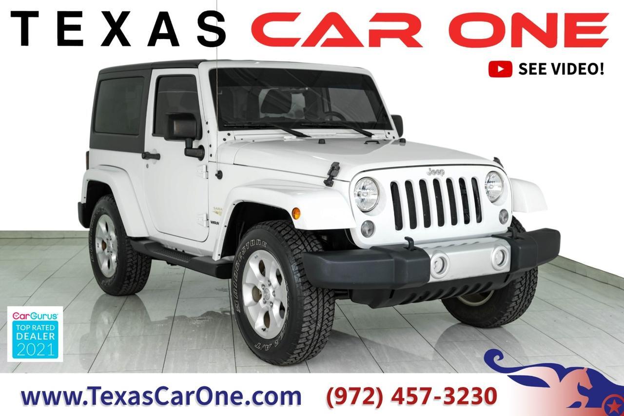 2015 Jeep Wrangler SAHARA 4WD HARD TOP CONVERTIBLE CRUISE CONTROL ALLOY WHEELS TOW HITCH