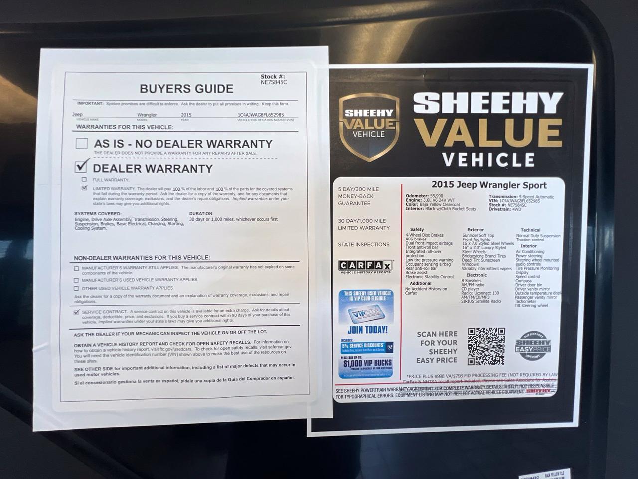 2015 Jeep Wrangler Sport Richmond VA