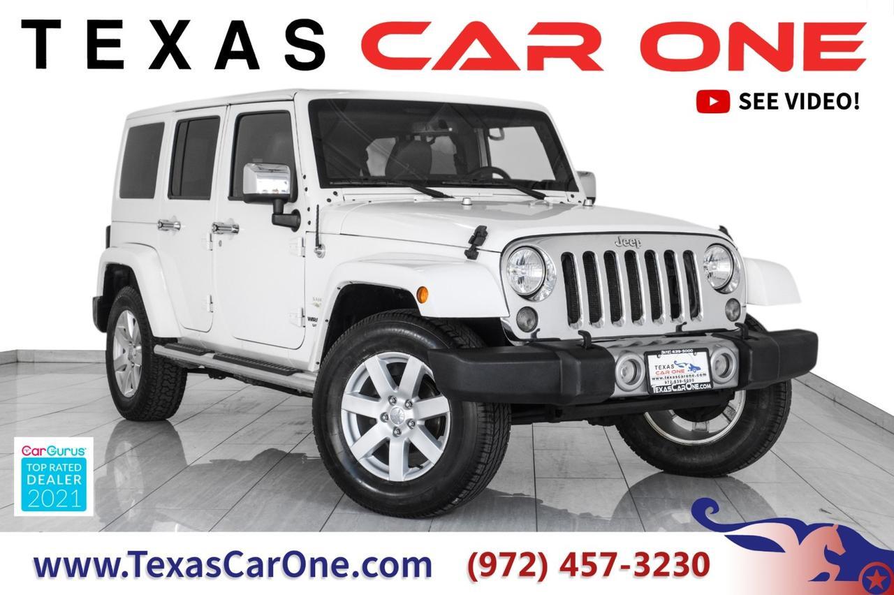 2015 Jeep Wrangler UNLIMITED SAHARA 4WD HARD TOP CONVERTIBLE NAVIGATION LEATHER HEA Carrollton TX
