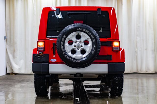 2015 Jeep Wrangler Unlimited 4x4 Sahara Leather Nav Red Deer AB