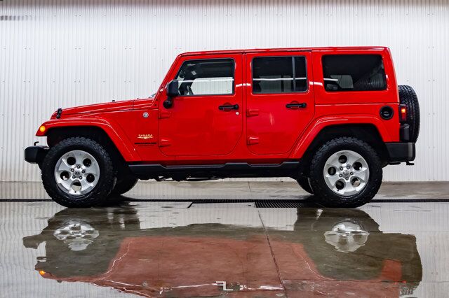 2015 Jeep Wrangler Unlimited 4x4 Sahara Leather Nav Red Deer AB