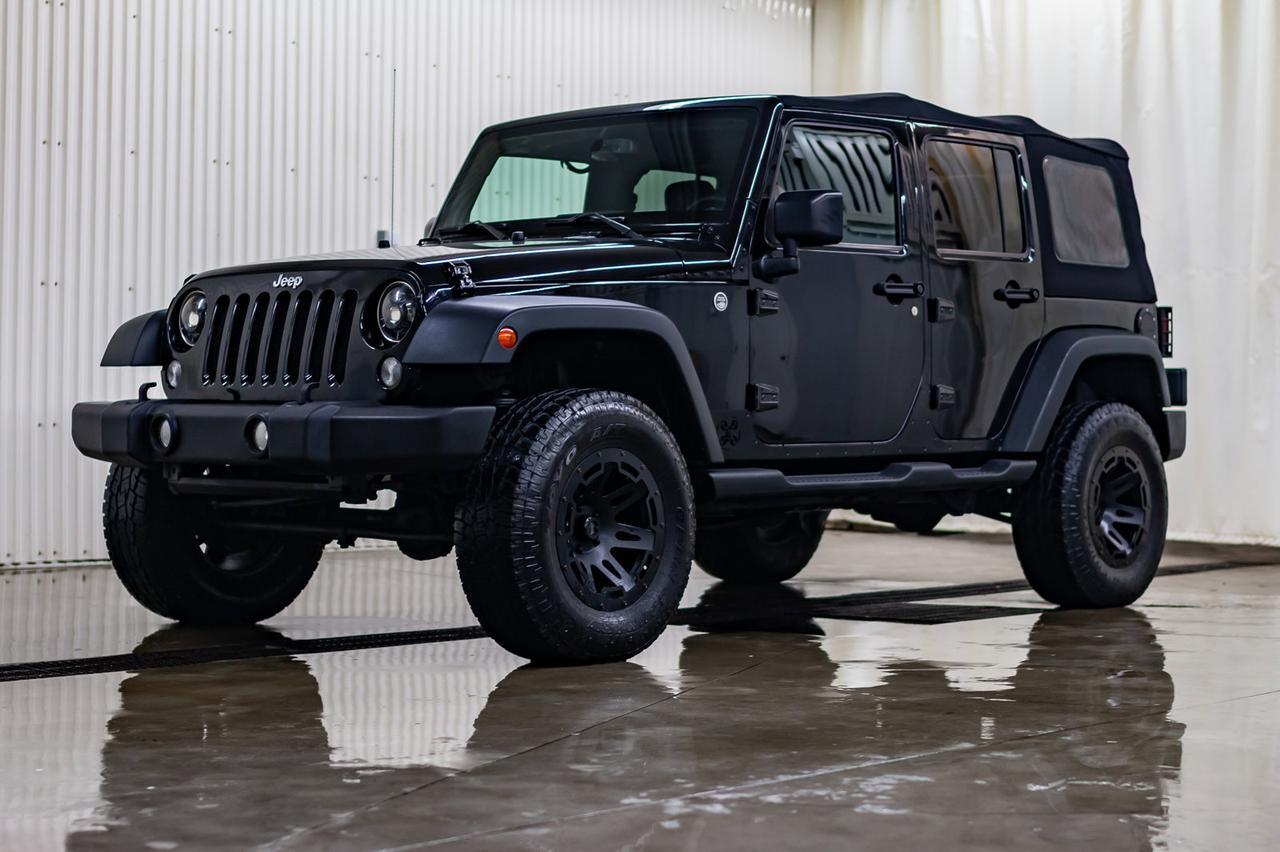 2015 Jeep Wrangler Unlimited 4x4 Sport Level Kit Manual Red Deer AB