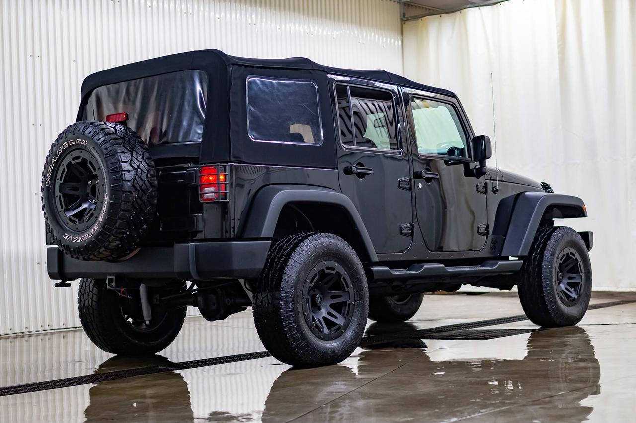 2015 Jeep Wrangler Unlimited 4x4 Sport Level Kit Manual Red Deer AB