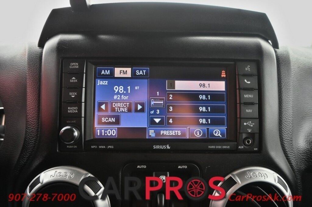 2015 Jeep Wrangler Unlimited Rubicon Hard Rock - 4X4 - 6 Speed Manual - Hard Top - Heated Leather Seats - Power Locks, Windows & Mirrors - Bluetooth - Navigation - Alpine Speakers - Winch - Keyless Entry - Aluminum Wheels Anchorage AK