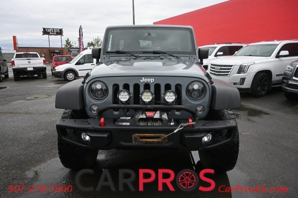 2015 Jeep Wrangler Unlimited Rubicon Hard Rock - 4X4 - 6 Speed Manual - Hard Top - Heated Leather Seats - Power Locks, Windows & Mirrors - Bluetooth - Navigation - Alpine Speakers - Winch - Keyless Entry - Aluminum Wheels Anchorage AK
