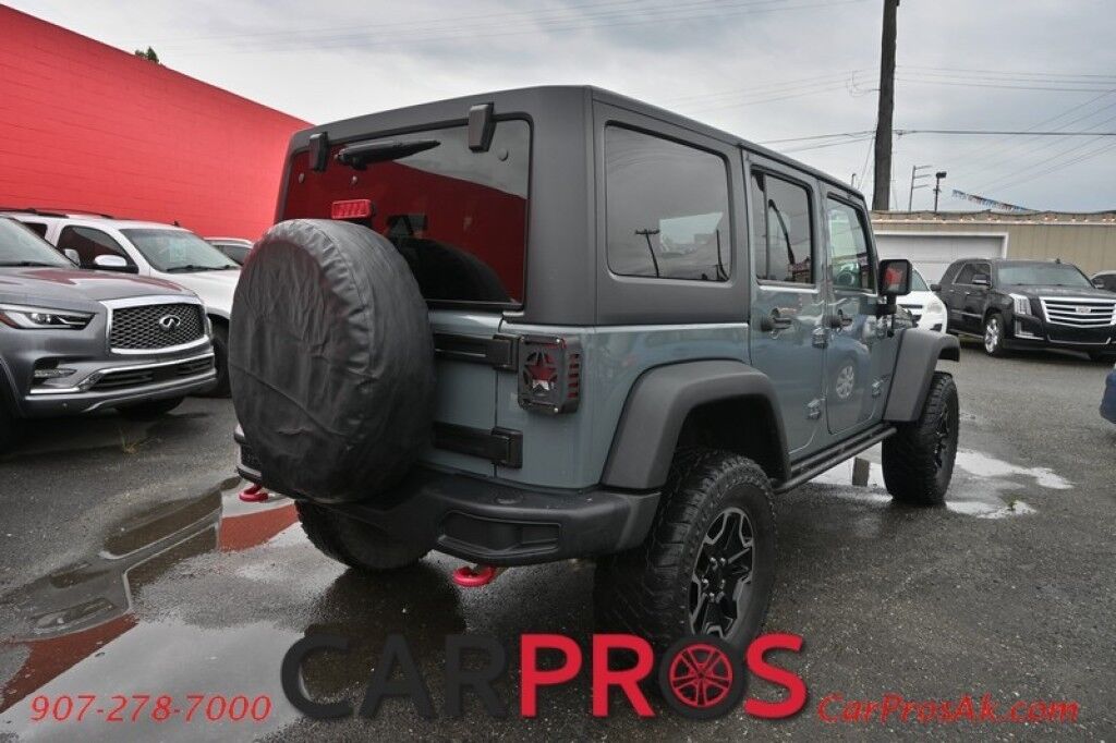 2015 Jeep Wrangler Unlimited Rubicon Hard Rock - 4X4 - 6 Speed Manual - Hard Top - Heated Leather Seats - Power Locks, Windows & Mirrors - Bluetooth - Navigation - Alpine Speakers - Winch - Keyless Entry - Aluminum Wheels Anchorage AK