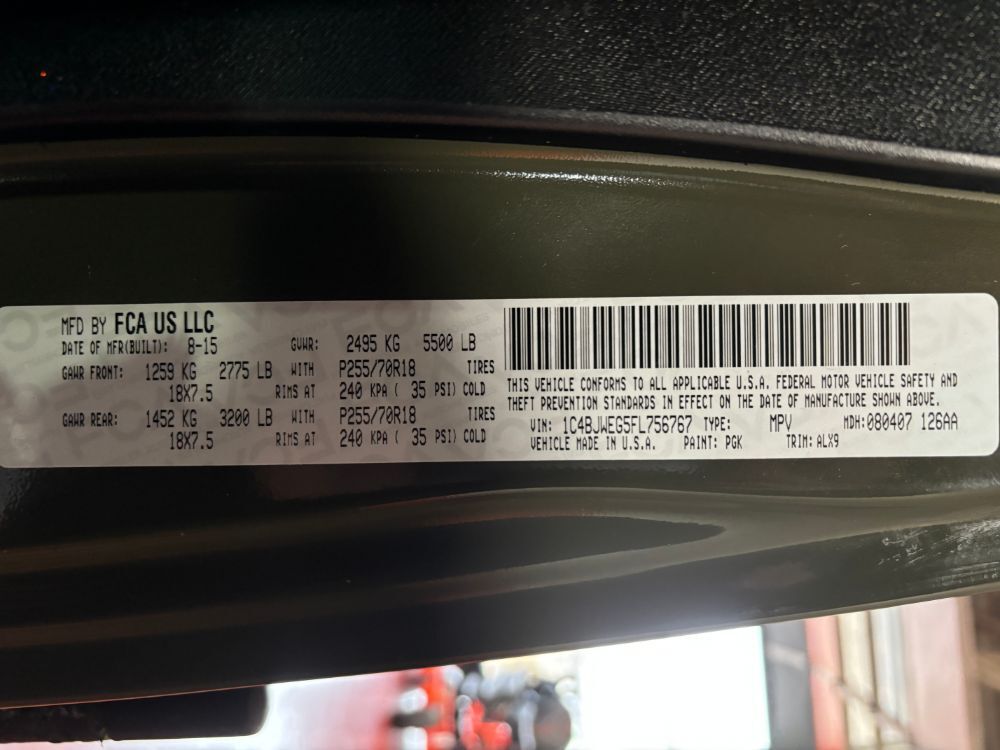 2015 Jeep Wrangler Unlimited Sahara Franklin OH