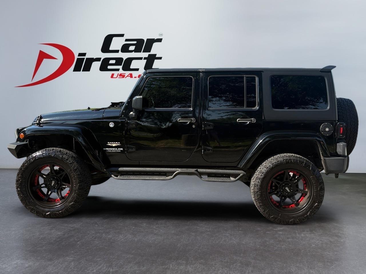 2015 Jeep Wrangler Unlimited Sahara, LIFTED, BRUSH GUARD, RUNNING BOARDS, FENDER FLARES, HARD TOP, CUSTOM BLACK MOTO METAL WHEELS, TOW PACKAGE, ALPINE SOUND SYSTEM, UCONNECT BLUETOOTH, ONLY 73K MILES, WRANGLE THE KEYS TO THIS JEEP! Virginia Beach VA