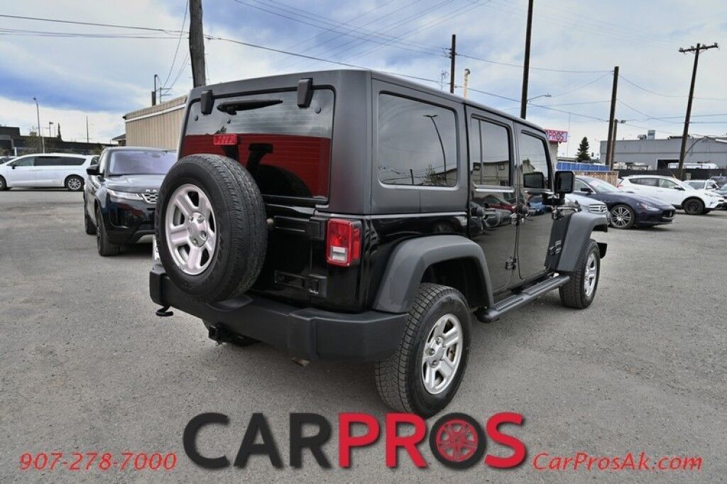 2015 Jeep Wrangler Unlimited Sport - 3.6L V6 - 4X4 - Automatic - Hard Top - Remote Start - Fog Lights - Cruise Control - A/C - Bluetooth - Block Heater - Fixed Running Boards - Tow Pkg - Low Miles Anchorage AK