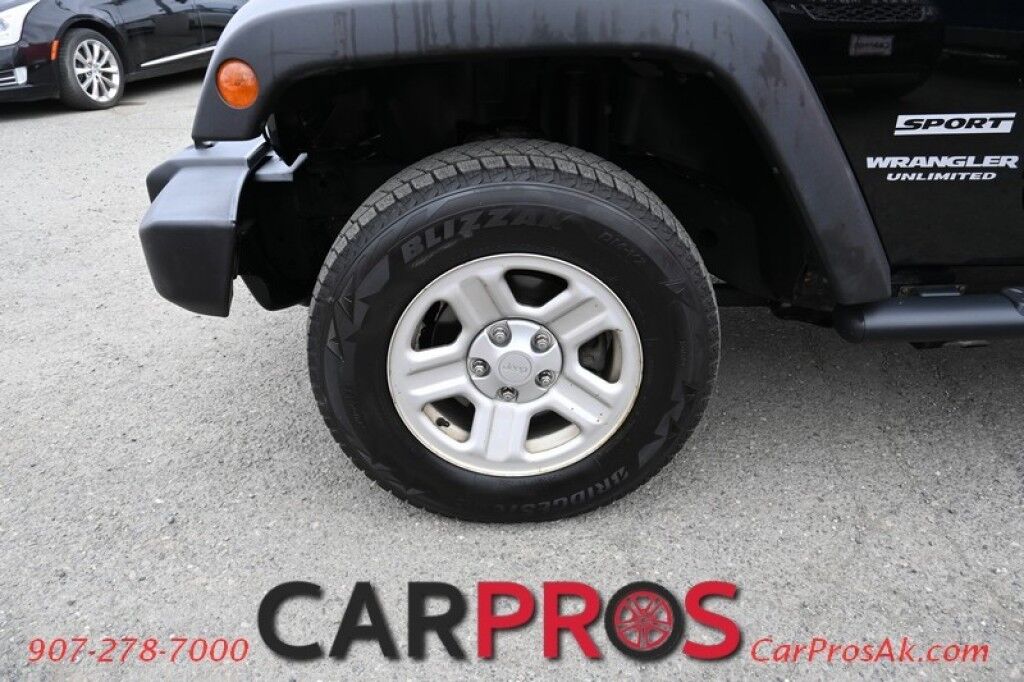 2015 Jeep Wrangler Unlimited Sport - 3.6L V6 - 4X4 - Automatic - Hard Top - Remote Start - Fog Lights - Cruise Control - A/C - Bluetooth - Block Heater - Fixed Running Boards - Tow Pkg - Low Miles Anchorage AK