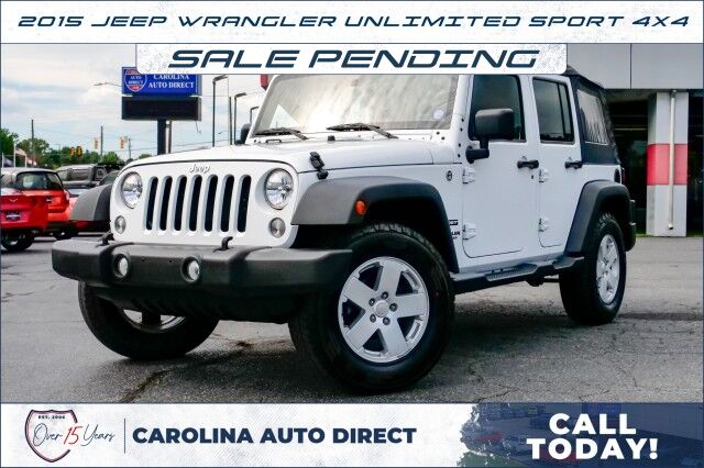 2015 Jeep Wrangler Unlimited Sport 4X4 / Soft Top / 3.6L V6!