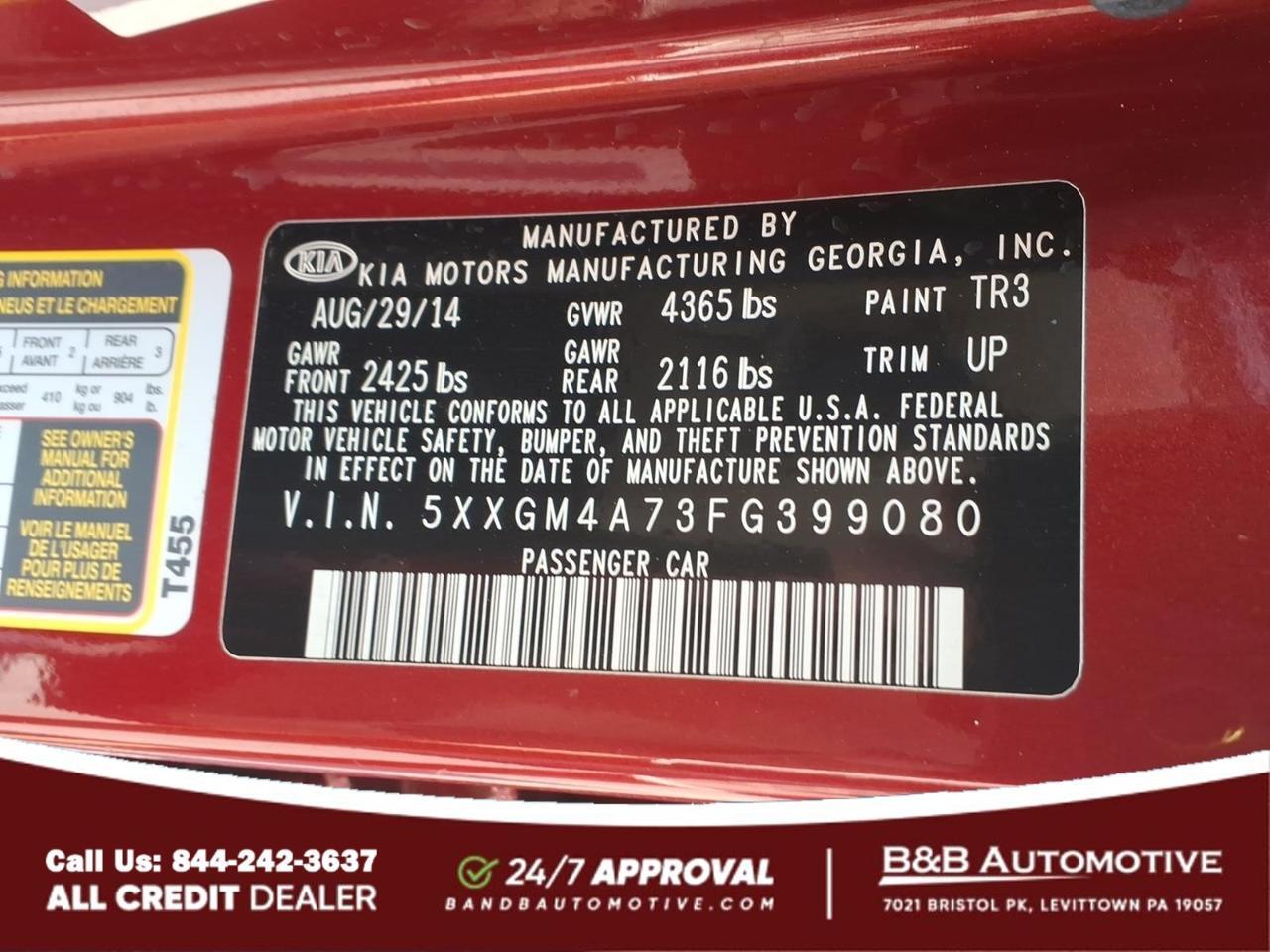 2015 Kia Optima LX Levittown PA
