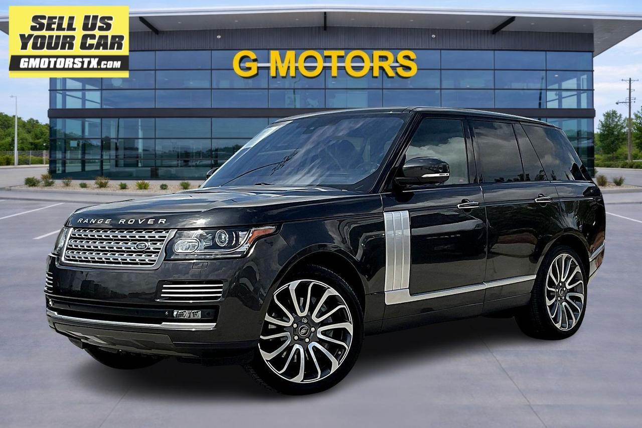 Black 2015 Land Rover Range Rover V8 Autobiography 4WD SUV / Crossover Four-Wheel Drive Automatic