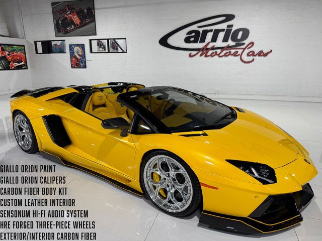 2015 Lamborghini Aventador Roadster Giallo Orion paint/calipers, custom interior, HRE wheels, Sensonum audio AND MUCH MORE!!! Fort Lauderdale FL
