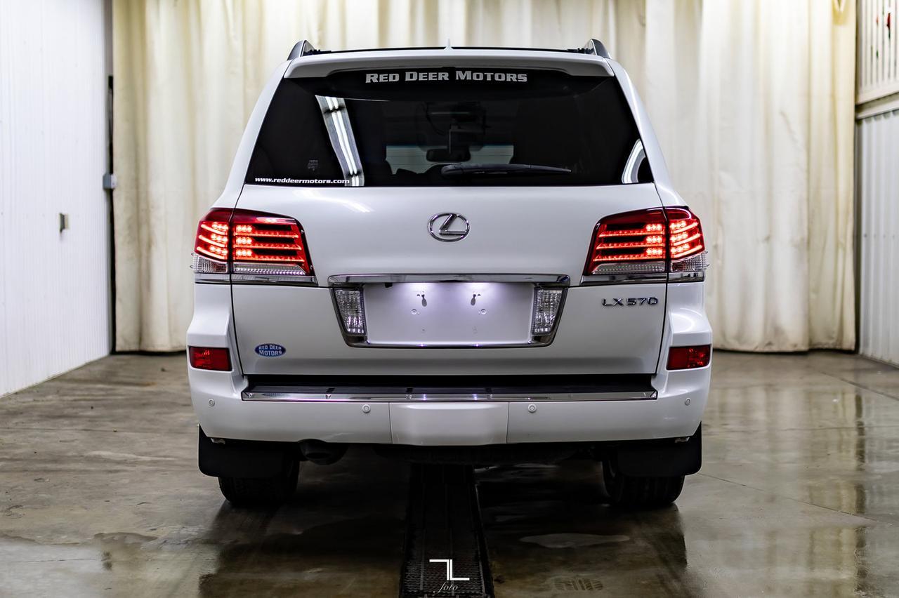 2015 Lexus LX 570 AWD Luxury Leather Roof Nav BCam DVD Red Deer AB