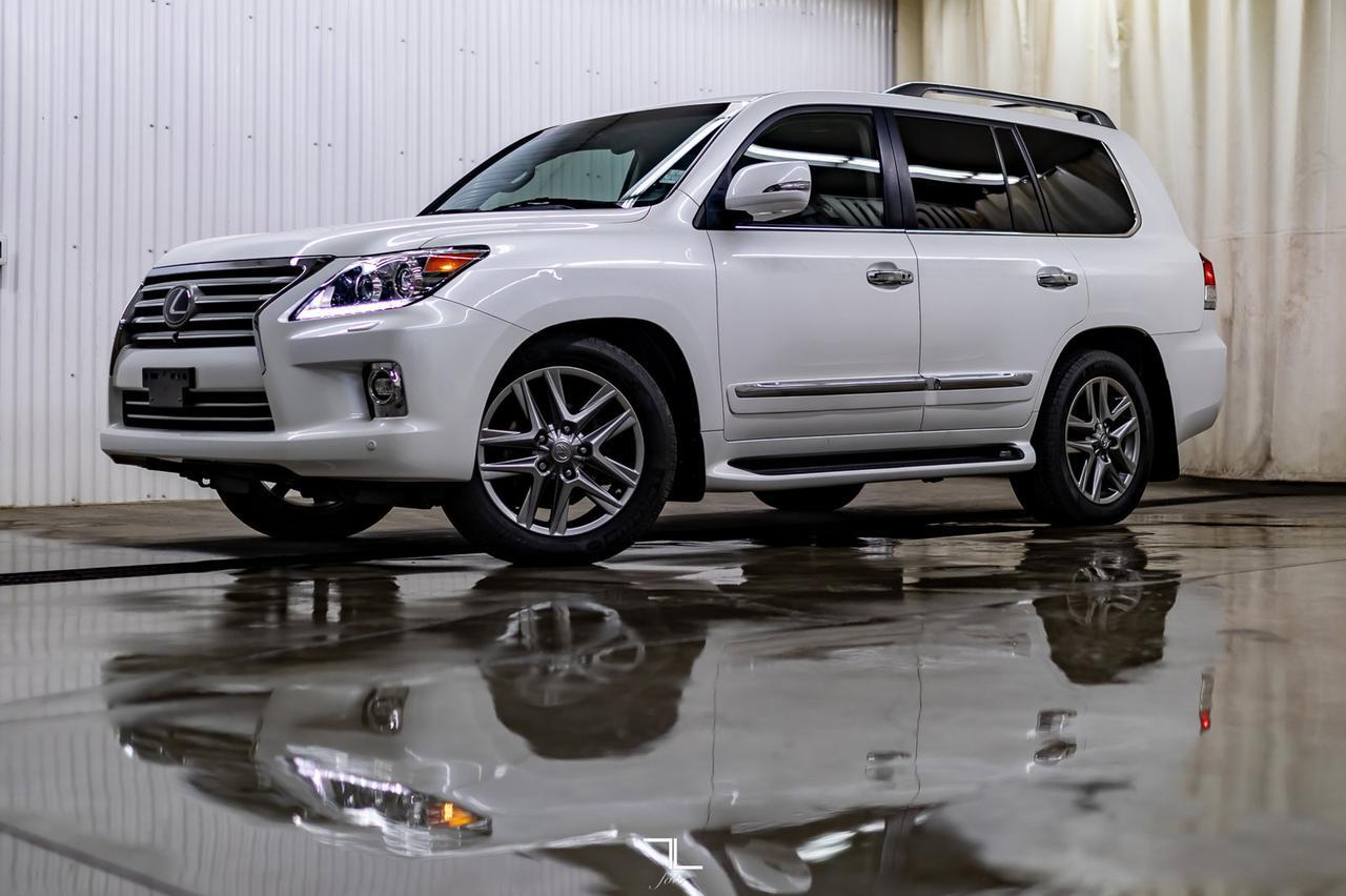 2015 Lexus LX 570 AWD Luxury Leather Roof Nav BCam DVD Red Deer AB