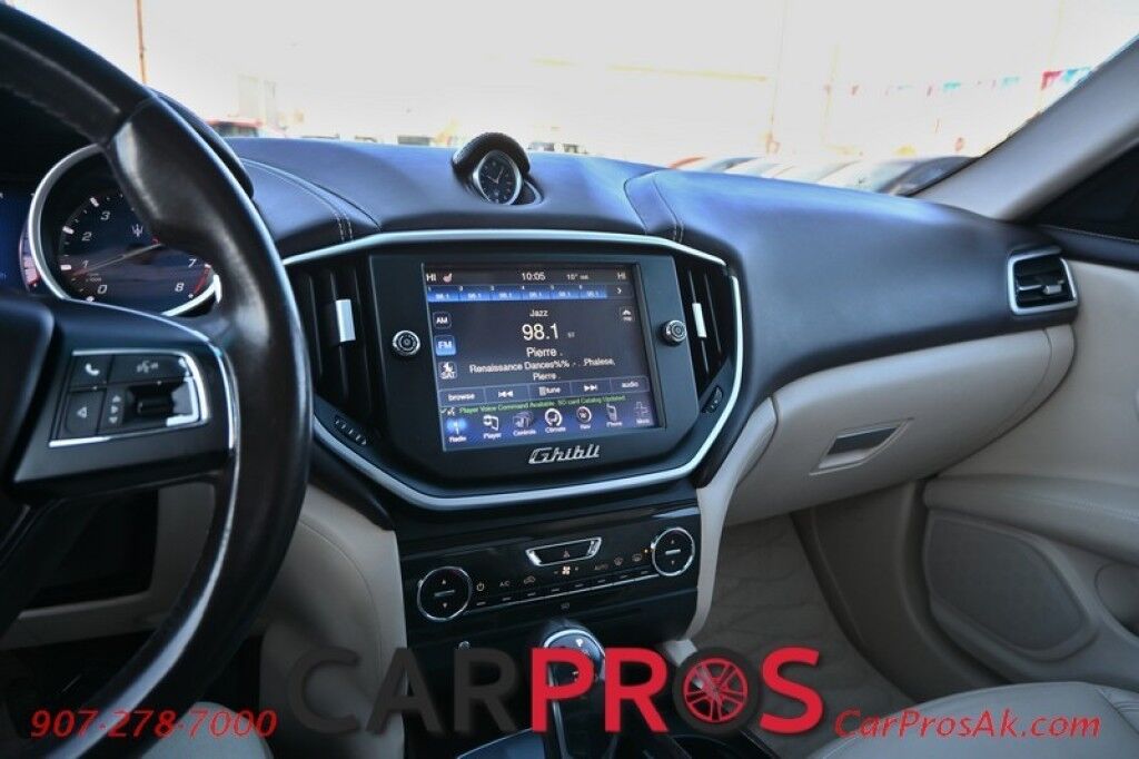 2015 Maserati Ghibli S Q4 - AWD - 3.0L Twin Turbo V6 - Power & Heated Leather Seats - Sunroof - Dual Zone Heat/AC - Remote Start - Navigation - Backup Camera - Bluetooth - Aluminum Wheels - 1-Owner Anchorage AK