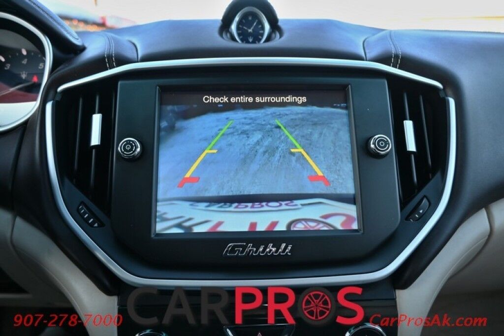 2015 Maserati Ghibli S Q4 - AWD - 3.0L Twin Turbo V6 - Power & Heated Leather Seats - Sunroof - Dual Zone Heat/AC - Remote Start - Navigation - Backup Camera - Bluetooth - Aluminum Wheels - 1-Owner Anchorage AK