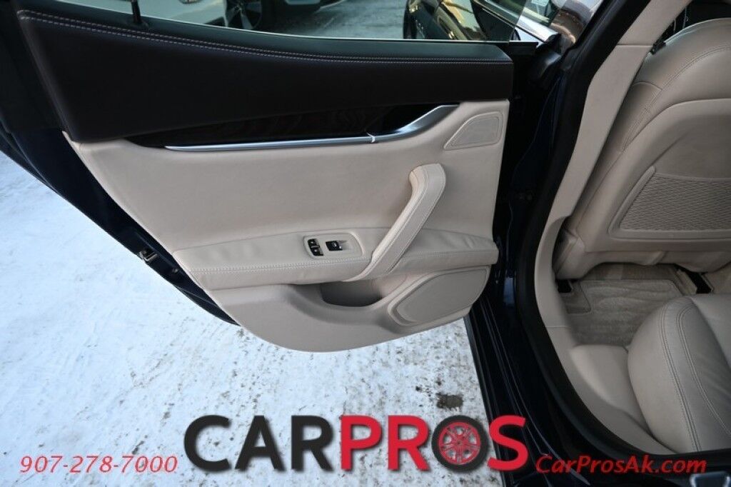 2015 Maserati Ghibli S Q4 - AWD - 3.0L Twin Turbo V6 - Power & Heated Leather Seats - Sunroof - Dual Zone Heat/AC - Remote Start - Navigation - Backup Camera - Bluetooth - Aluminum Wheels - 1-Owner Anchorage AK