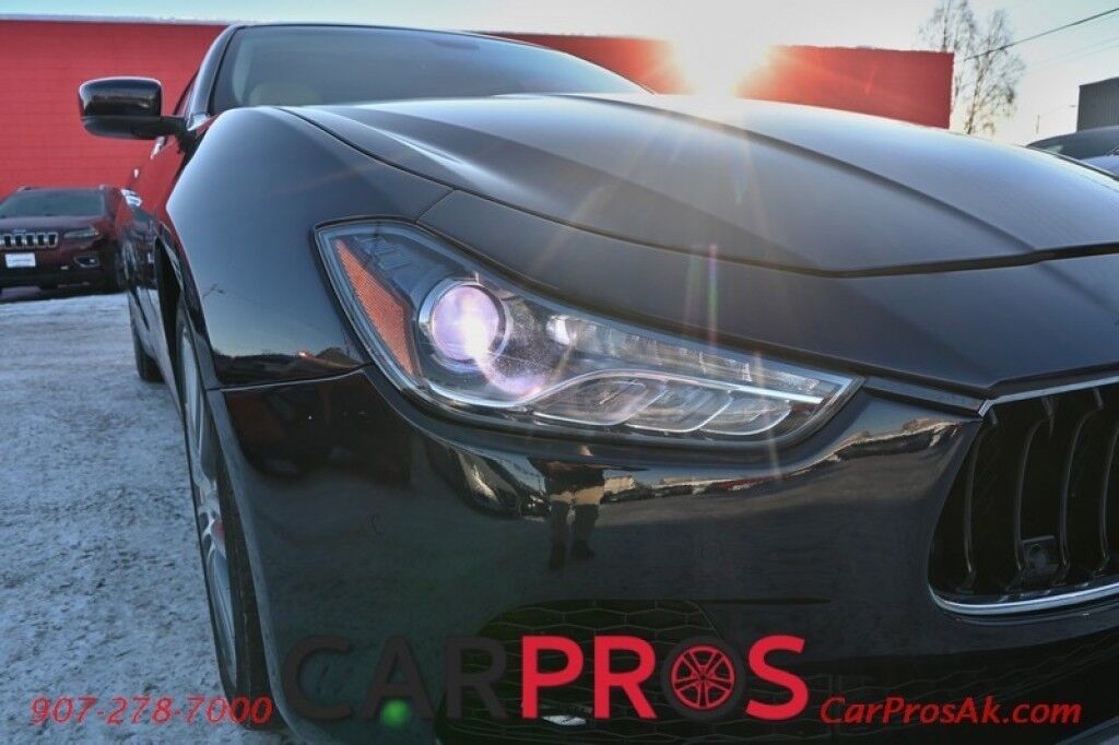 2015 Maserati Ghibli S Q4 - AWD - 3.0L Twin Turbo V6 - Power & Heated Leather Seats - Sunroof - Dual Zone Heat/AC - Remote Start - Navigation - Backup Camera - Bluetooth - Aluminum Wheels - 1-Owner Anchorage AK