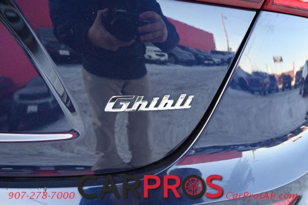 2015 Maserati Ghibli S Q4 - AWD - 3.0L Twin Turbo V6 - Power & Heated Leather Seats - Sunroof - Dual Zone Heat/AC - Remote Start - Navigation - Backup Camera - Bluetooth - Aluminum Wheels - 1-Owner Anchorage AK