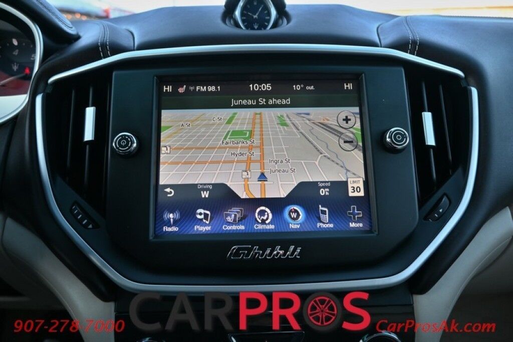 2015 Maserati Ghibli S Q4 - AWD - 3.0L Twin Turbo V6 - Power & Heated Leather Seats - Sunroof - Dual Zone Heat/AC - Remote Start - Navigation - Backup Camera - Bluetooth - Aluminum Wheels - 1-Owner Anchorage AK