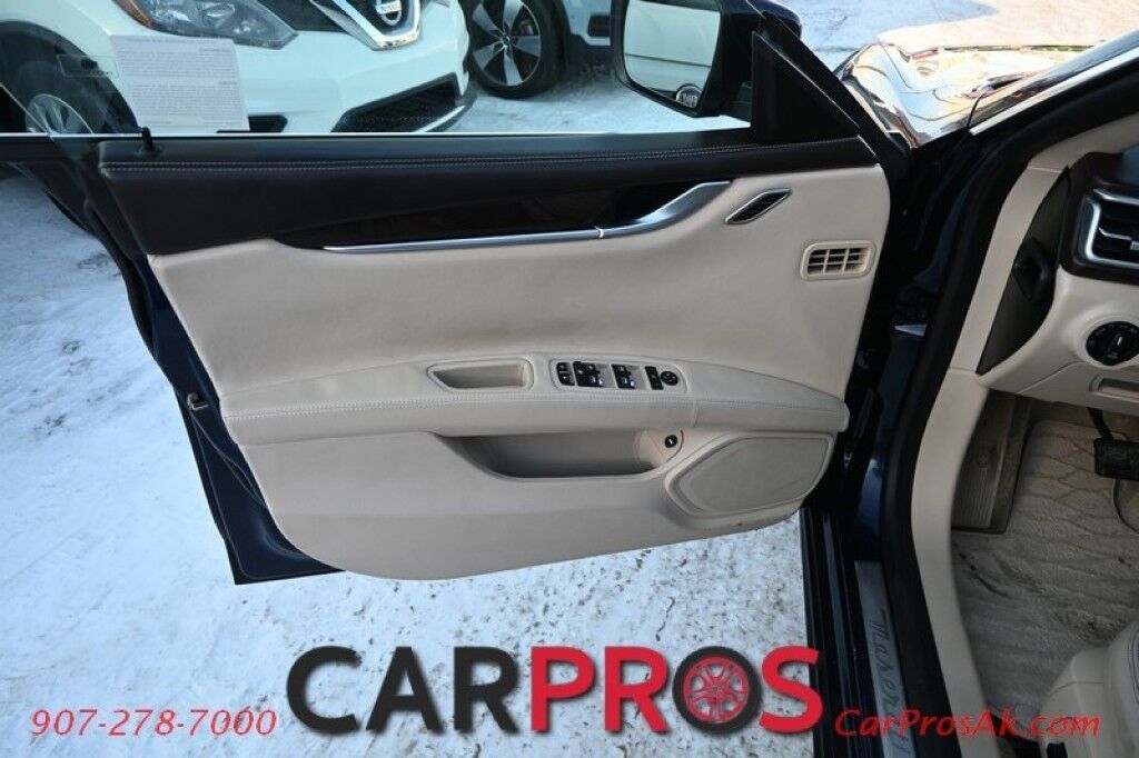 2015 Maserati Ghibli S Q4 - AWD - 3.0L Twin Turbo V6 - Power & Heated Leather Seats - Sunroof - Dual Zone Heat/AC - Remote Start - Navigation - Backup Camera - Bluetooth - Aluminum Wheels - 1-Owner Anchorage AK