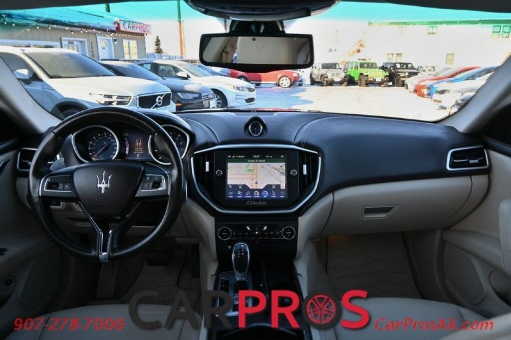 2015 Maserati Ghibli S Q4 - AWD - 3.0L Twin Turbo V6 - Power & Heated Leather Seats - Sunroof - Dual Zone Heat/AC - Remote Start - Navigation - Backup Camera - Bluetooth - Aluminum Wheels - 1-Owner Anchorage AK