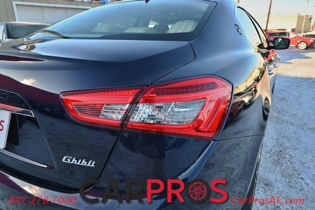 2015 Maserati Ghibli S Q4 - AWD - 3.0L Twin Turbo V6 - Power & Heated Leather Seats - Sunroof - Dual Zone Heat/AC - Remote Start - Navigation - Backup Camera - Bluetooth - Aluminum Wheels - 1-Owner Anchorage AK