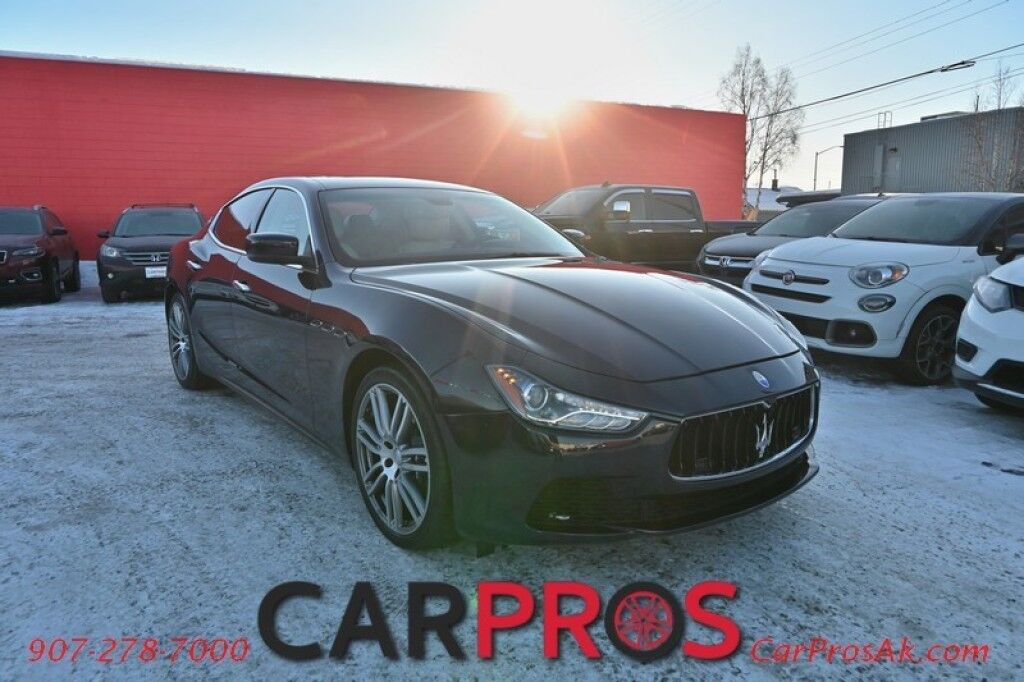 2015 Maserati Ghibli S Q4 - AWD - 3.0L Twin Turbo V6 - Power & Heated Leather Seats - Sunroof - Dual Zone Heat/AC - Remote Start - Navigation - Backup Camera - Bluetooth - Aluminum Wheels - 1-Owner