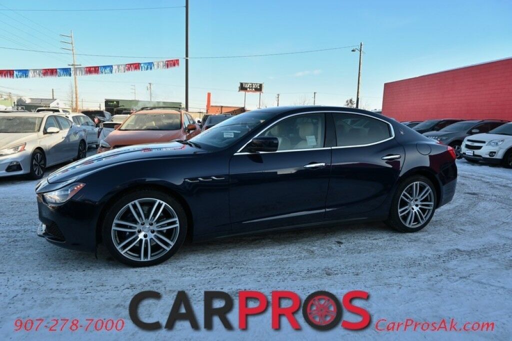 2015 Maserati Ghibli S Q4 - AWD - 3.0L Twin Turbo V6 - Power & Heated Leather Seats - Sunroof - Dual Zone Heat/AC - Remote Start - Navigation - Backup Camera - Bluetooth - Aluminum Wheels - 1-Owner