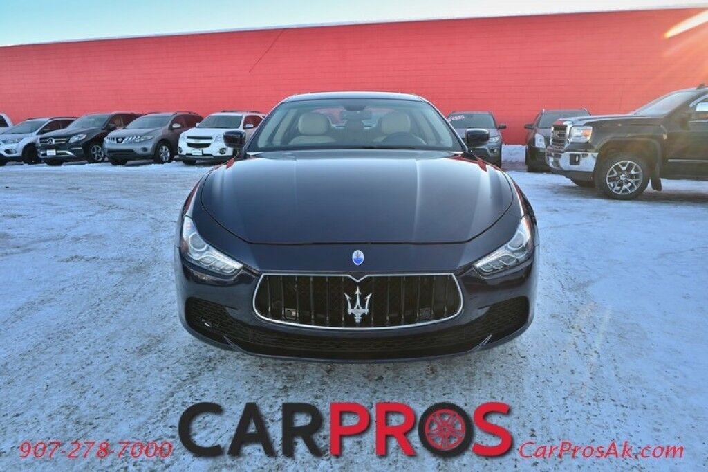 2015 Maserati Ghibli S Q4 - AWD - 3.0L Twin Turbo V6 - Power & Heated Leather Seats - Sunroof - Dual Zone Heat/AC - Remote Start - Navigation - Backup Camera - Bluetooth - Aluminum Wheels - 1-Owner