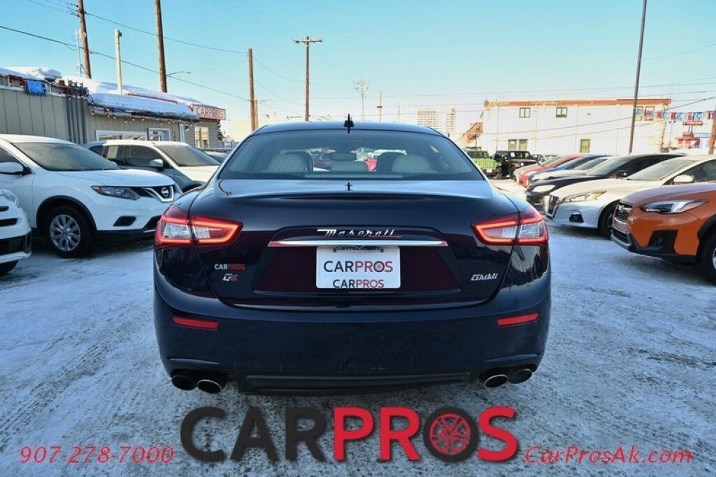 2015 Maserati Ghibli S Q4 - AWD - 3.0L Twin Turbo V6 - Power & Heated Leather Seats - Sunroof - Dual Zone Heat/AC - Remote Start - Navigation - Backup Camera - Bluetooth - Aluminum Wheels - 1-Owner Anchorage AK