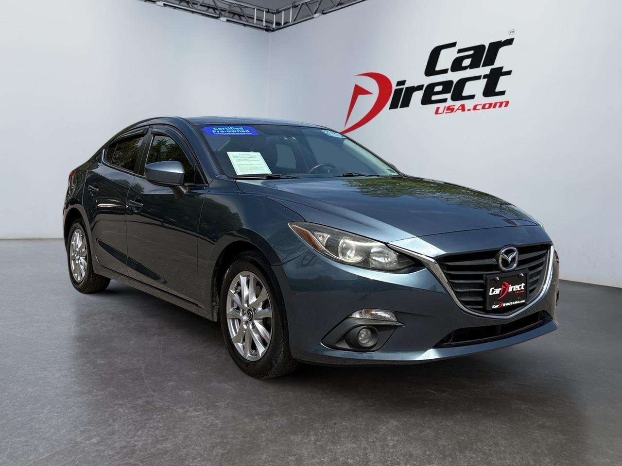 2015 Mazda Mazda3 i Grand Touring, BACKUP CAMERA, HEATED SEATS, APPLE CARPLAY/ANDROID AUTO, SPOTIFY, SUNROOF, BLIND SPOT ALERT, TINTED WINDOWS, KEYLESS START, THIS CAR IS CLEAN AND READY FOR YOU!