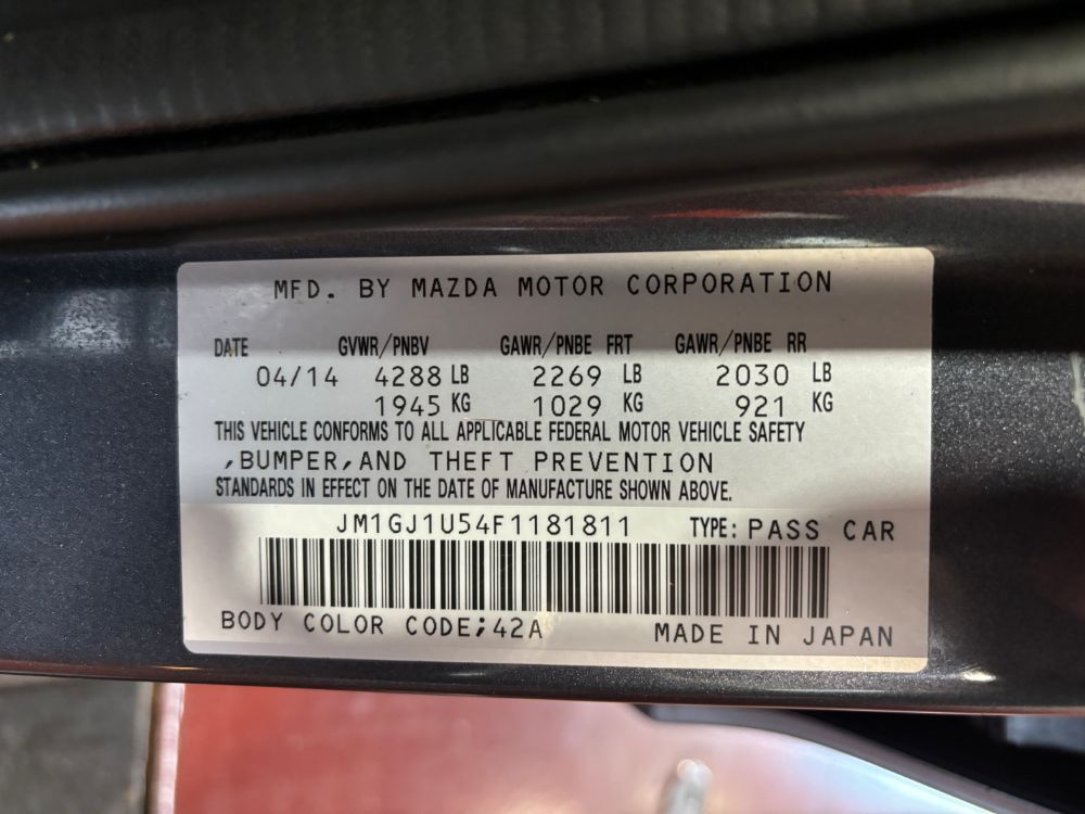 2015 Mazda Mazda6 i Sport AT Franklin OH