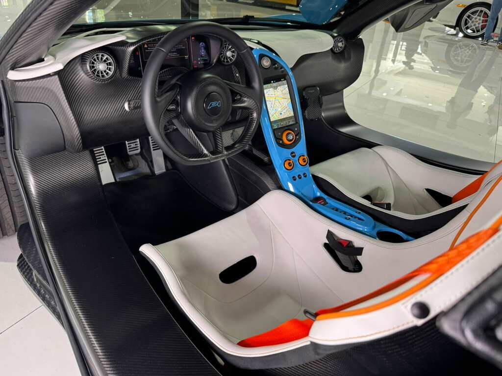 2015 McLaren P1 Lanzante Spider chassis #2/5,painted Gulf livery,interior in Gulf colors,Meridian DSP AND MORE!!! Fort Lauderdale FL