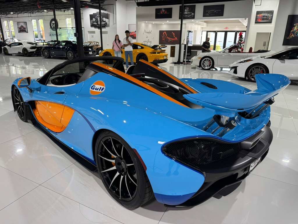 2015 McLaren P1 Lanzante Spider chassis #2/5,painted Gulf livery,interior in Gulf colors,Meridian DSP AND MORE!!! Fort Lauderdale FL