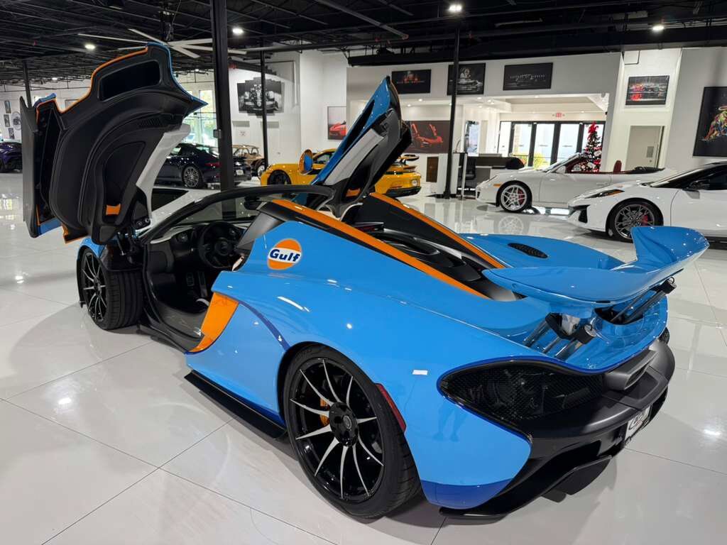 2015 McLaren P1 Lanzante Spider chassis #2/5,painted Gulf livery,interior in Gulf colors,Meridian DSP AND MORE!!! Fort Lauderdale FL