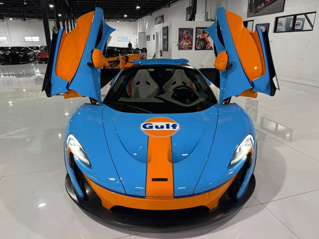 2015 McLaren P1 Lanzante Spider chassis #2/5,painted Gulf livery,interior in Gulf colors,Meridian DSP AND MORE!!! Fort Lauderdale FL