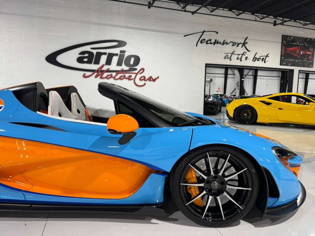 2015 McLaren P1 Lanzante Spider chassis #2/5,painted Gulf livery,interior in Gulf colors,Meridian DSP AND MORE!!! Fort Lauderdale FL
