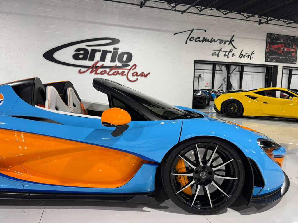 2015 McLaren P1 Lanzante Spider chassis #2/5,painted Gulf livery,interior in Gulf colors,Meridian DSP AND MORE!!! Fort Lauderdale FL