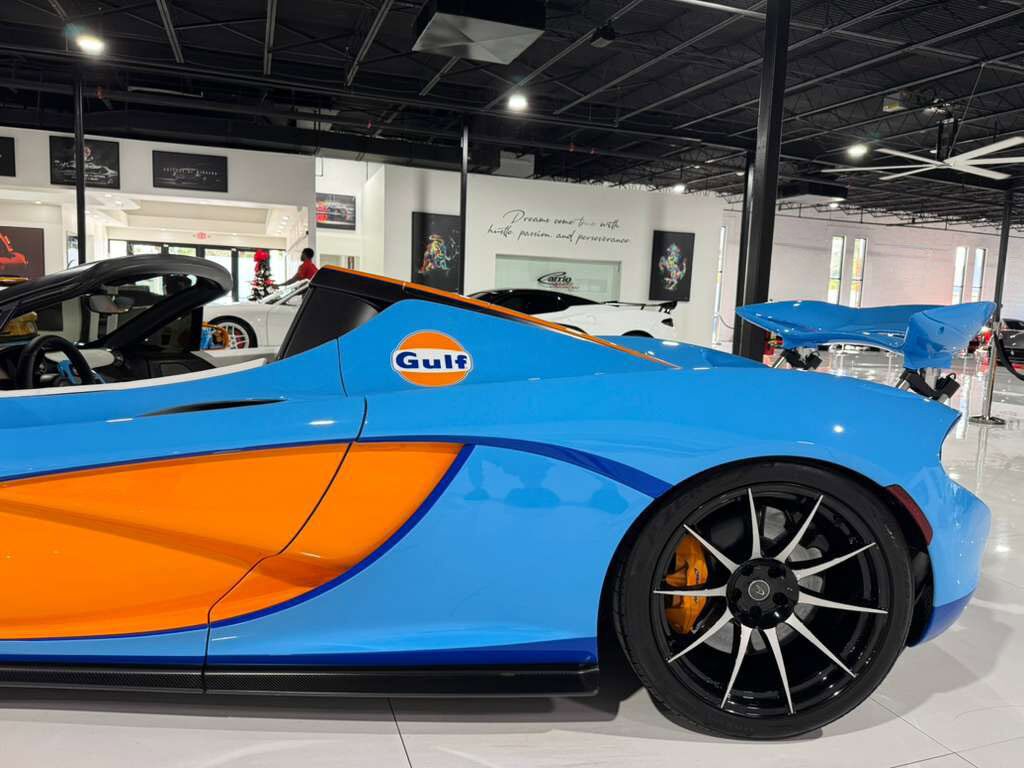 2015 McLaren P1 Lanzante Spider chassis #2/5,painted Gulf livery,interior in Gulf colors,Meridian DSP AND MORE!!! Fort Lauderdale FL