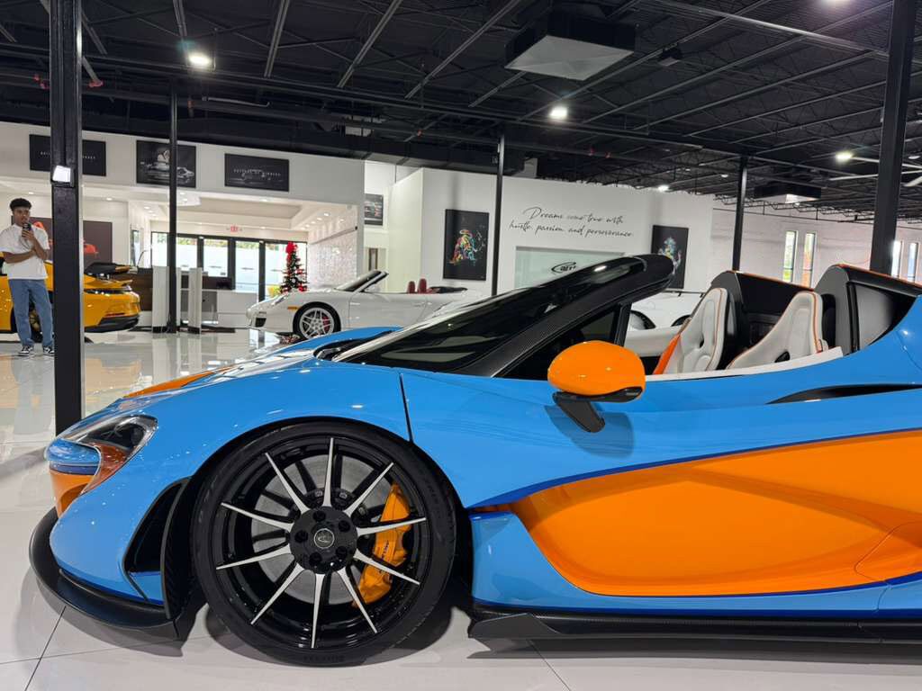 2015 McLaren P1 Lanzante Spider chassis #2/5,painted Gulf livery,interior in Gulf colors,Meridian DSP AND MORE!!! Fort Lauderdale FL